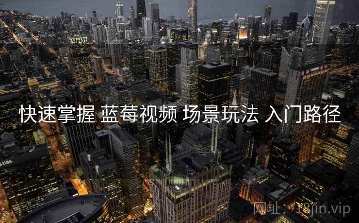 快速掌握 蓝莓视频 场景玩法 入门路径